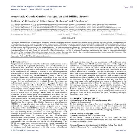Automatic Goods Carrier Navigation and Billing System