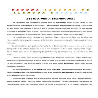 2a lectura de llengua catalana