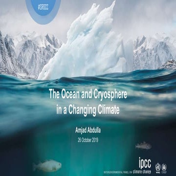 The Ocean and Cryosphere in a Changing Climate