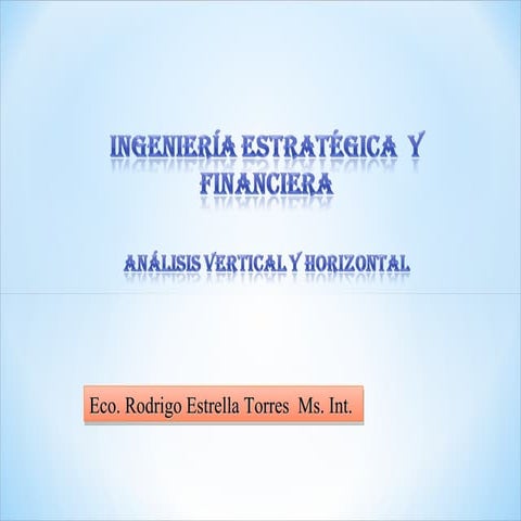 2 analisis vertical y horizontal