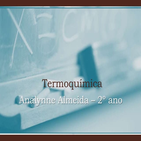 2º ano (P) - Termoquímica