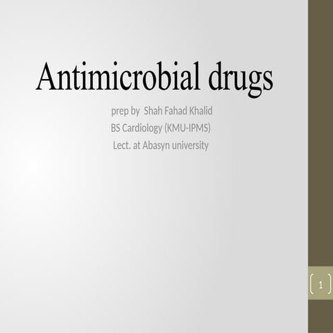 Antimicrobial drugs(antibiotics ) class.pptx
