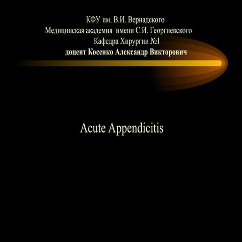 2 Appendicitis . Inflammation of appendix