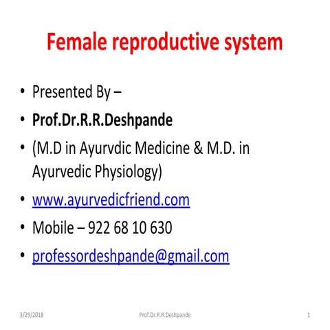 Female reproductive system
