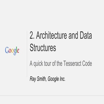 2 architecture anddatastructures