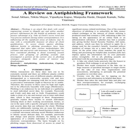 A Review on Antiphishing Framework