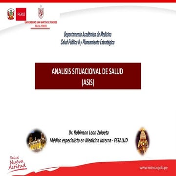 Analisis de sistema de salud - perú minsa