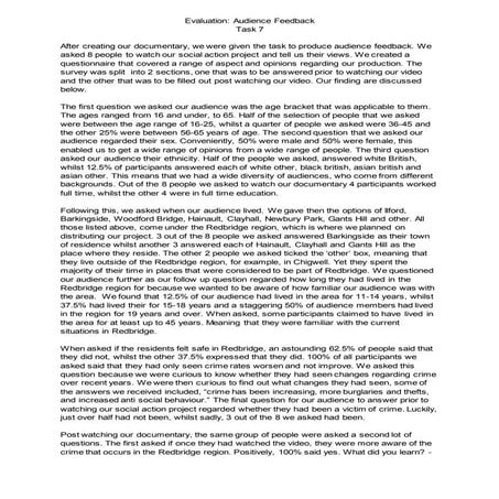 2 (Audience Feedback)