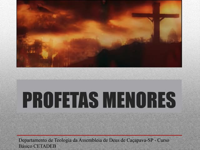 2 aula Profetas Menores Amós e Obadias