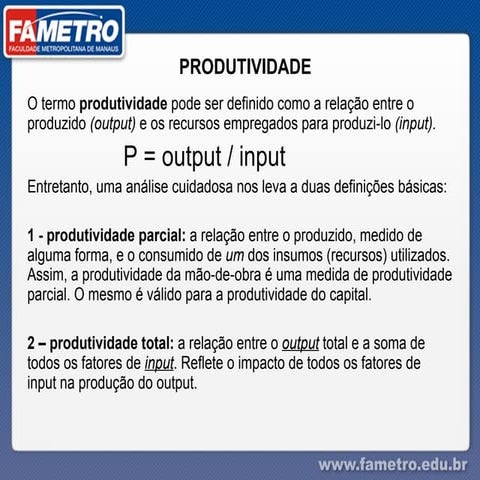2 aula produtividade