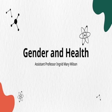 Gender and health | PPTX