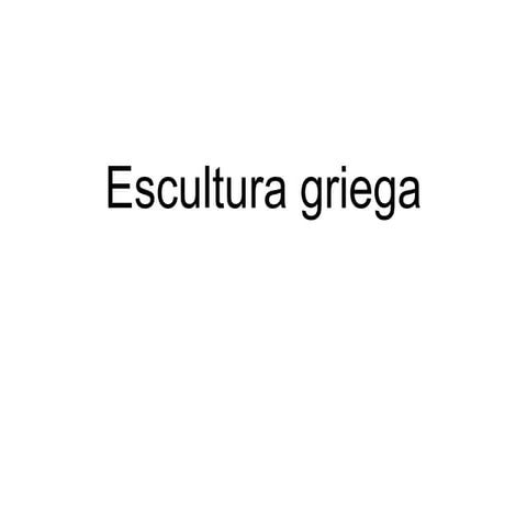 escultura griega