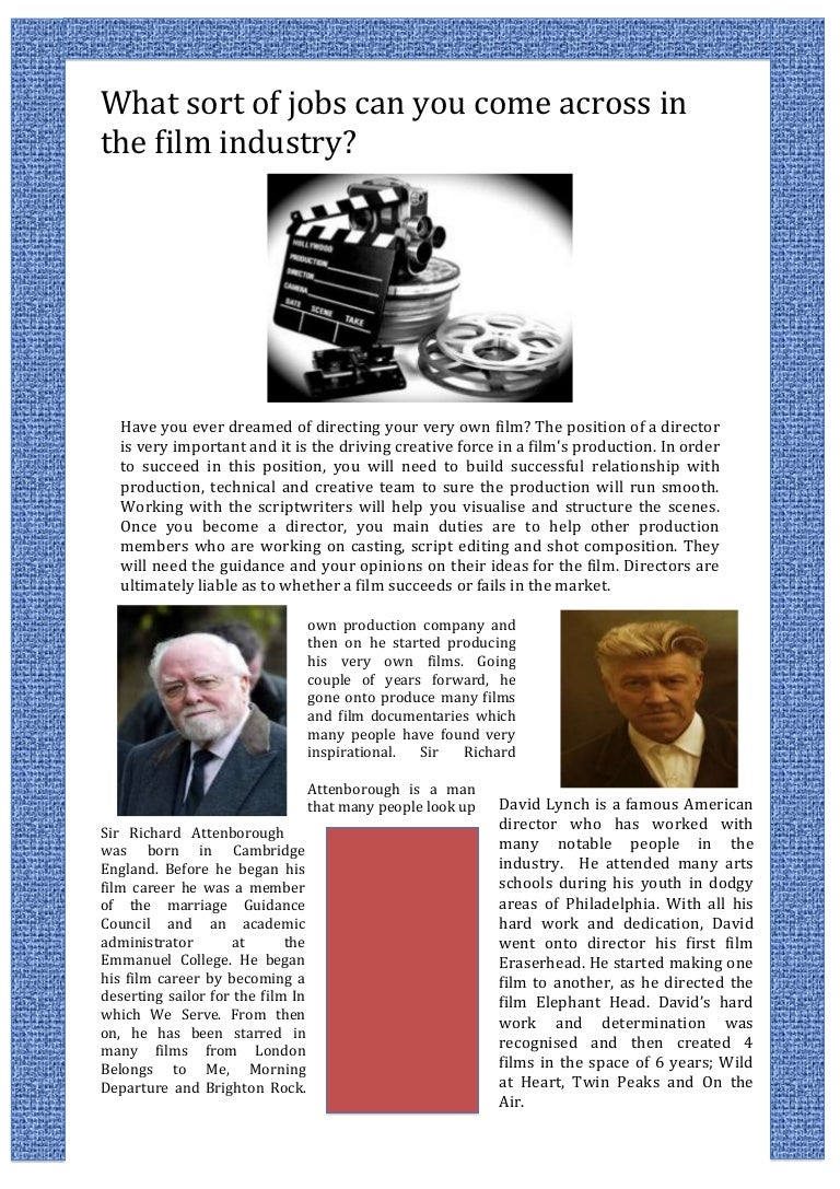 Film industry news image