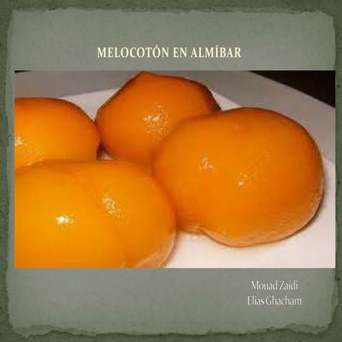 2B5. Melocoton en almíbar. Elias G, Mouad Z