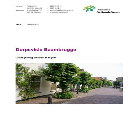 Dorpsvisie Baambrugge