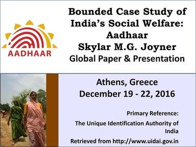 zAadhaar Powerpoint - December 20 - Skylar MG Joyner