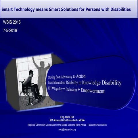Smart Technology means Smart Solutions for Persons with Disabilities