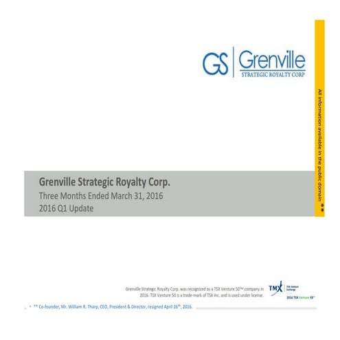 GRC - April 26th, 2016 - Public Information.