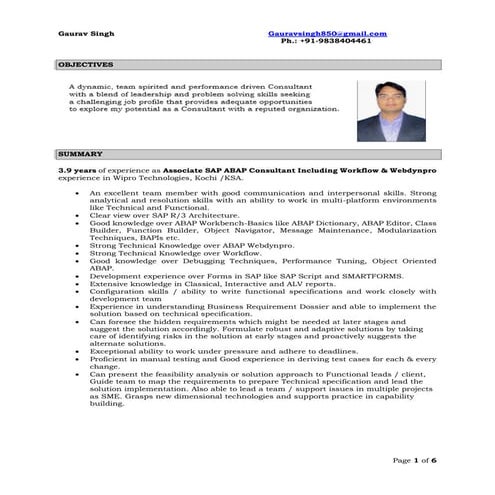 Gaurav_Singh-SAP_ABAP_Profile