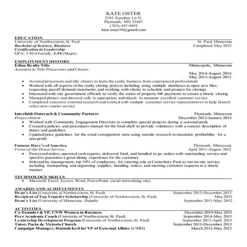 Holly Ruff Resume | PDF