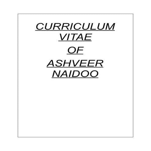ASHVEER CV updated | RTF