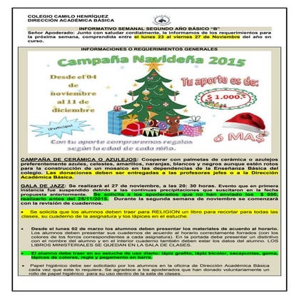 2º basico b  20 de noviembre