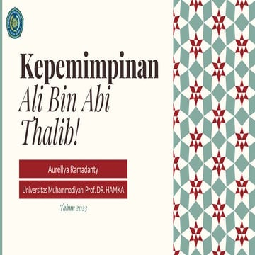 Kepemimpinan Ali bin Abi Thalib