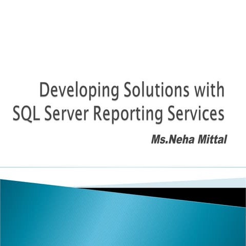 SQL Reporting Services | PPT