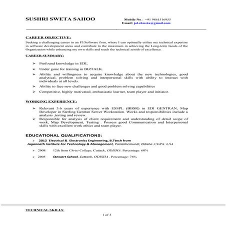 Pradeepta Panda_Resume_EDI_4Yrs Exp | DOCX