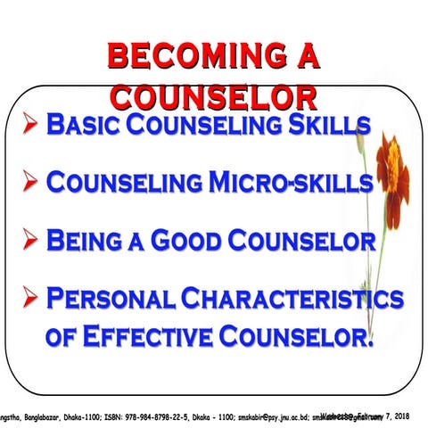 Becoming A Counselor | PPT