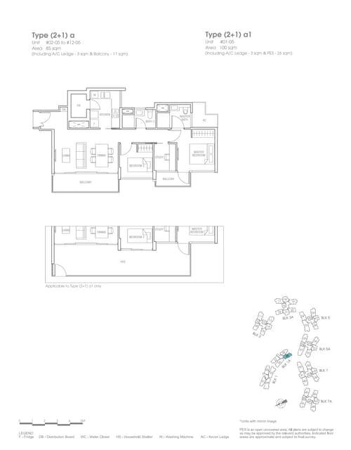 2 bedroom + study