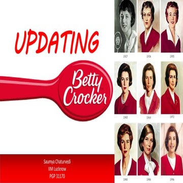 (MBASkills.IN) Updating Betty Crocker