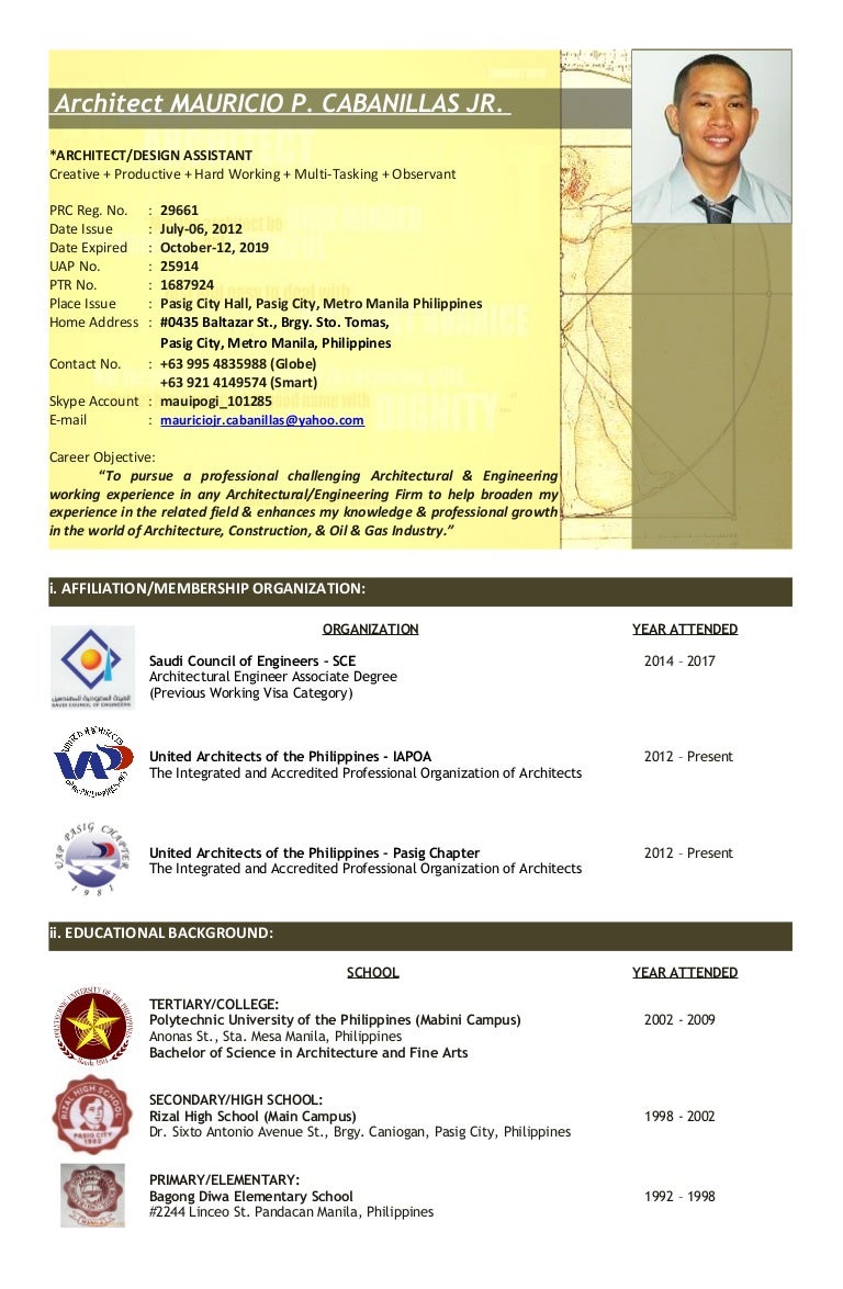 Cv month year format example image