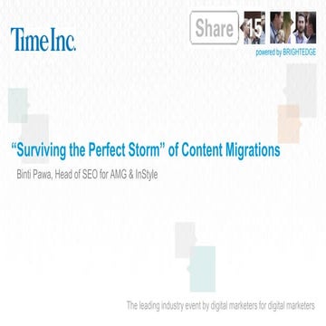 BrightEdge Share15 - S302: Beyond the Algorithm – Advanced SEO & Technical Tr...