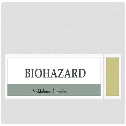  biochemical hazard signs 