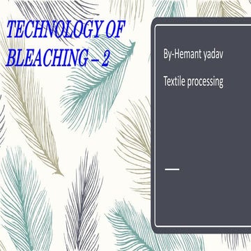 textile  bleaching