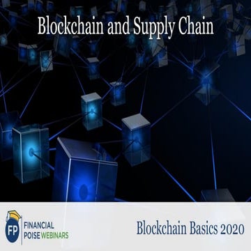 Blockchain and Supply Chain (Series: Blockchain Basics)
