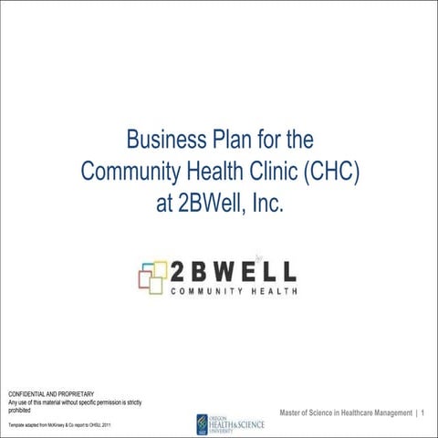 Community Clinic Business Plan