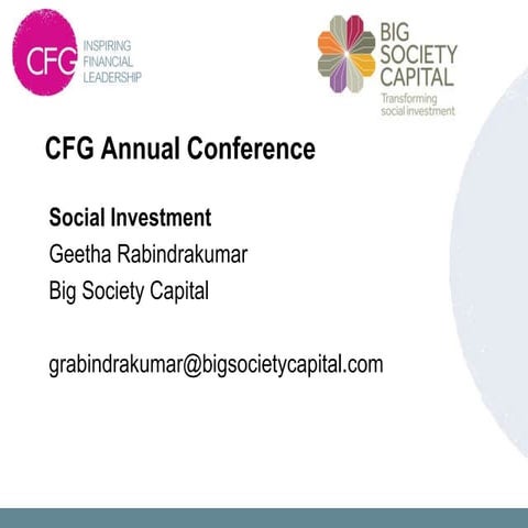 2C – SOCIAL INVESTMENT