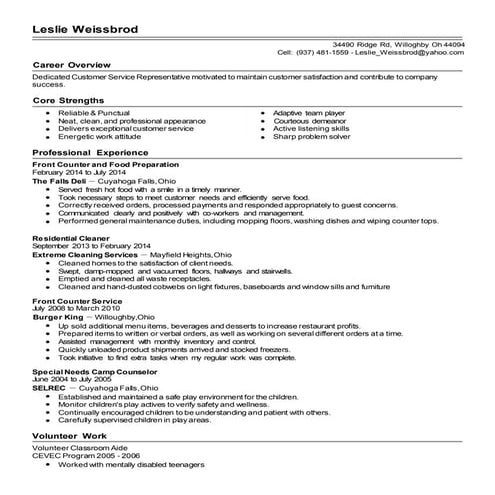 Resume | RTF