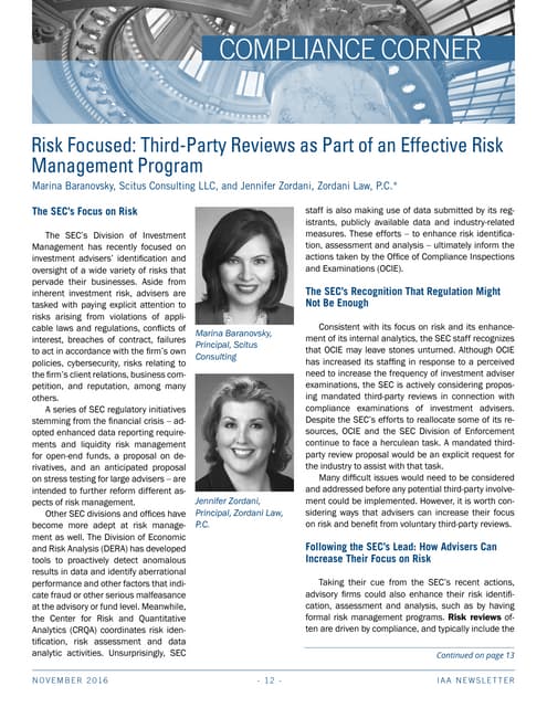 11-2016 Compliance_Corner