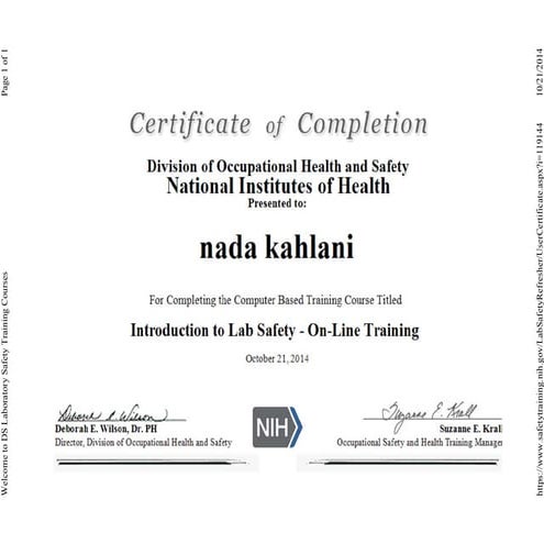 Introduction To Lab Safety Nih Pdf