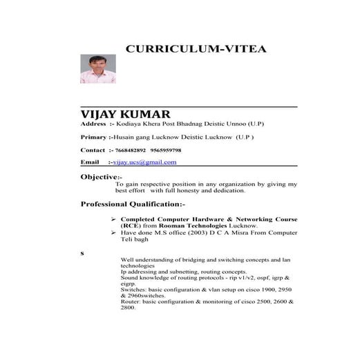 VINAY CV | DOC