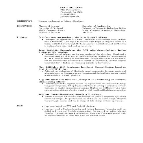 Data Science Resume | PDF