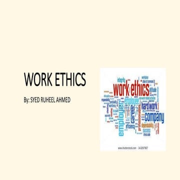 Work Ethics - Ruheel