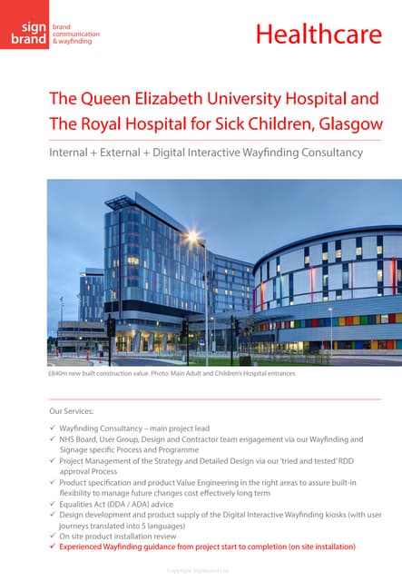 Healthcare Case Study Queen Elizabeth University Hospital And Royal