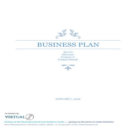 Condensed Business Plan