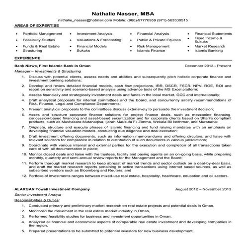 Nathalie Nasser_Curriculum Vitae