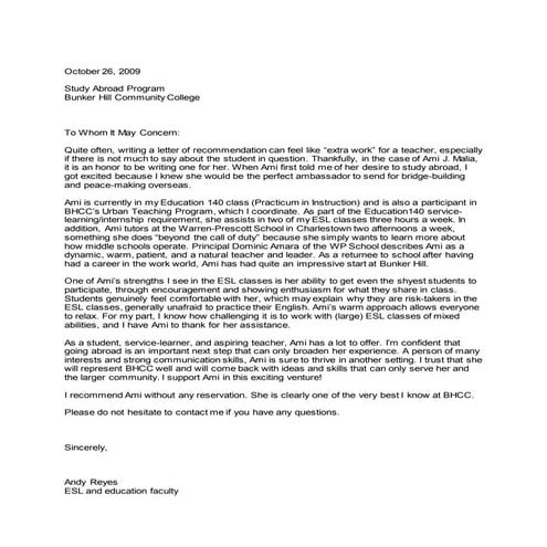 Ami recomm - revised_From Andy Reyes