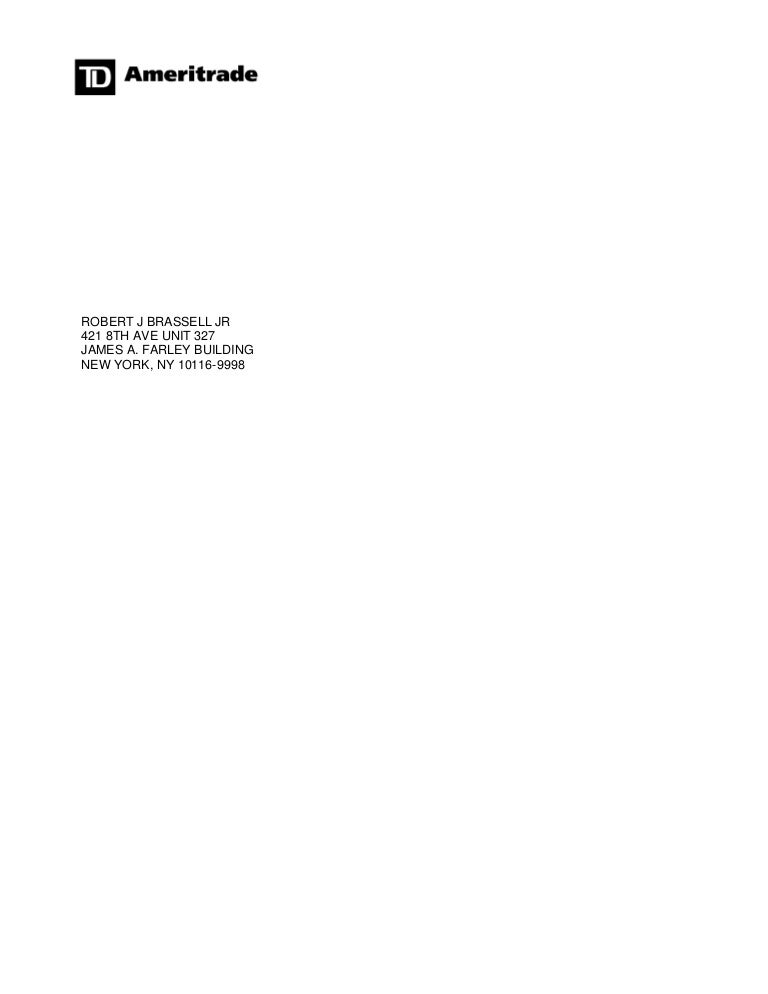 Mr Rjb Jr S Td Ameritrade Statements March 2015 06 18 2015